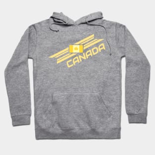 Minimalistic Gold Canada Flag Team Shirt Hoodie